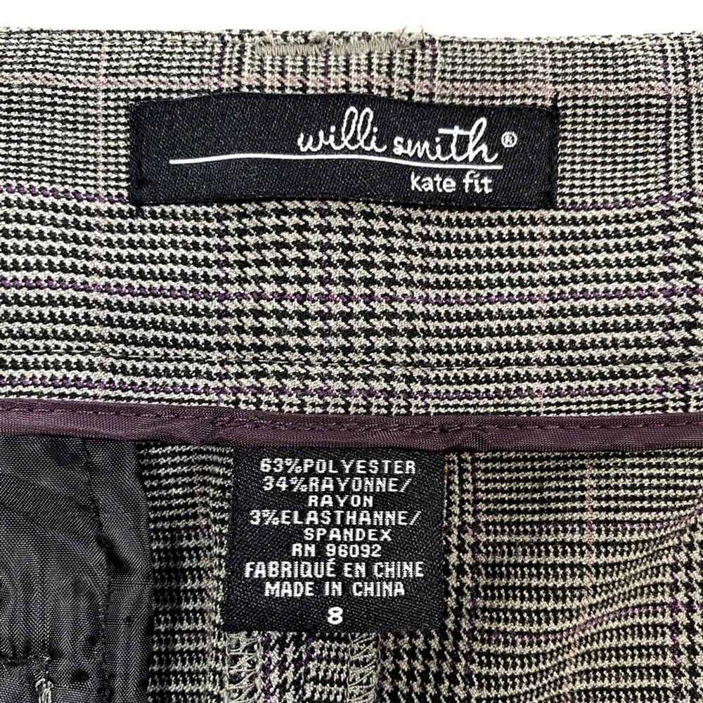 19. Willi Smith Kate Fit Dress Plaid Pants 8 - Picture 5 of 9